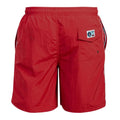 Burgundy - Lifestyle - D555 Mens Yarrow Full Length Swim Shorts