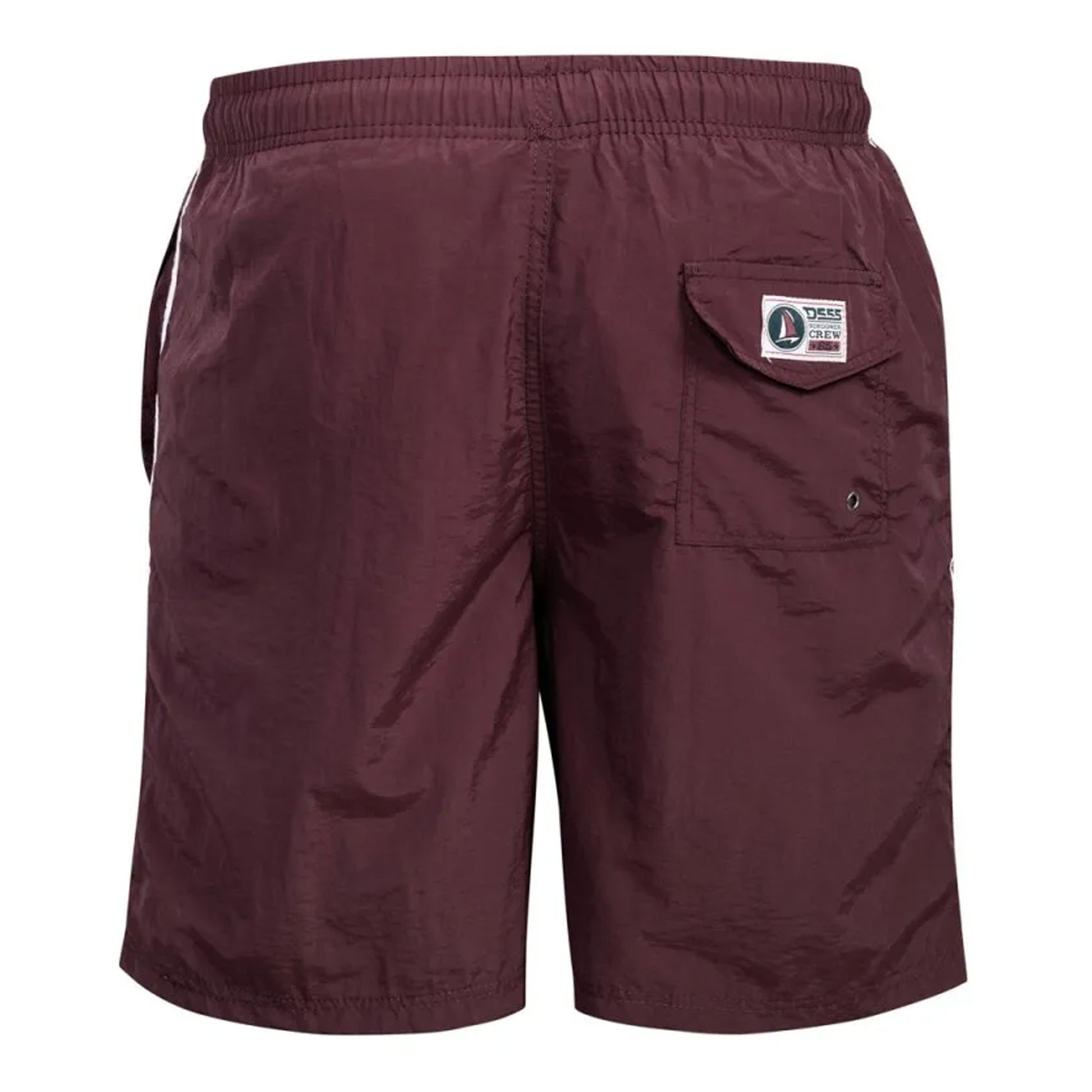 Burgundy - Back - Duke Mens D555 Yarrow Swim Shorts