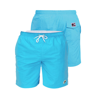 Blue - Side - Duke Mens D555 Yarrow Swim Shorts