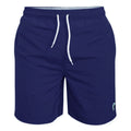 Burgundy - Front - D555 Mens Yarrow Full Length Swim Shorts