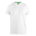 Grey-White - Side - D555 Mens Fenton Kingsize Round Neck T-shirts (Pack Of 2)