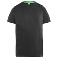 Black-Grey - Back - D555 Mens Fenton Kingsize Round Neck T-shirts (Pack Of 2)