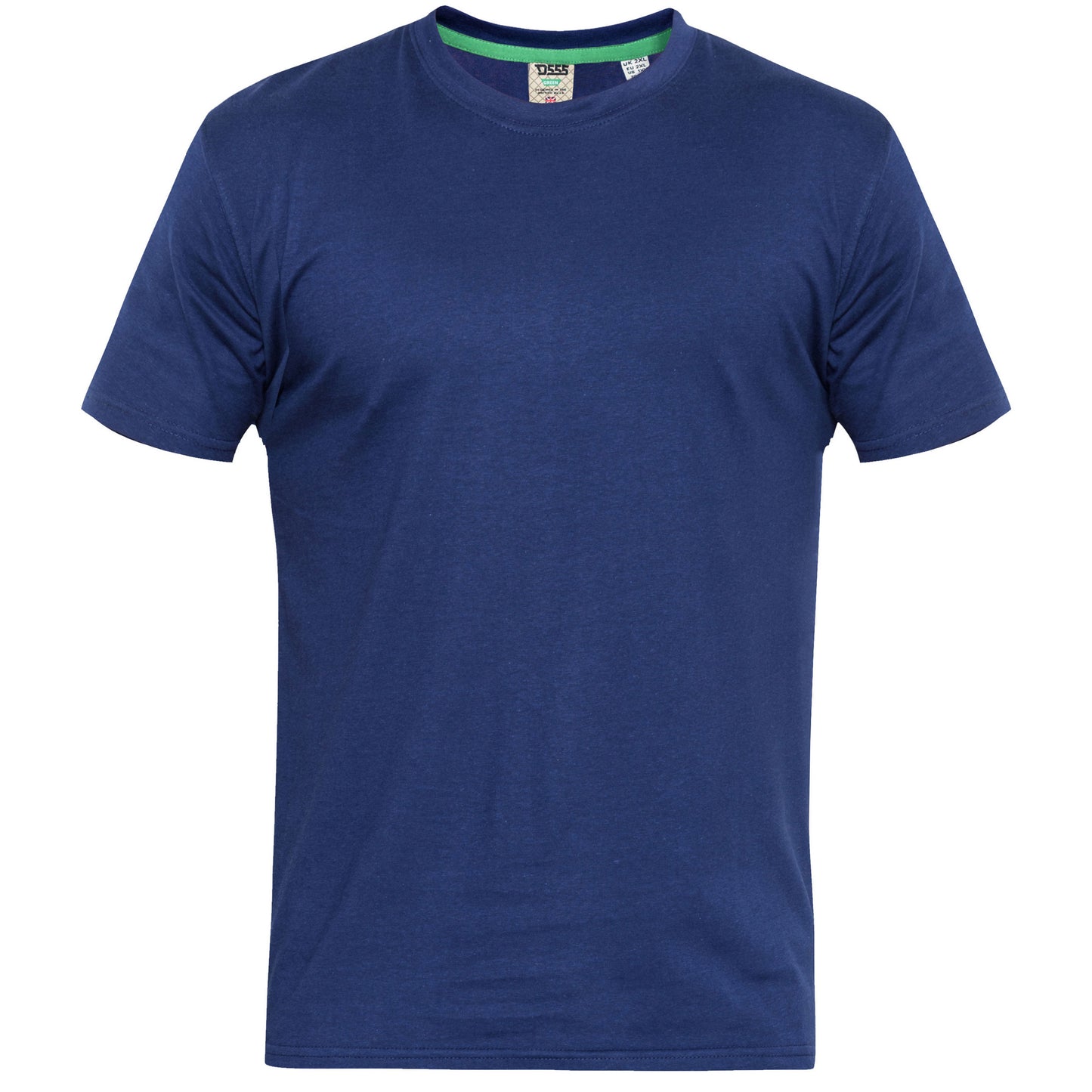 Black-Navy - Back - Duke Mens D555 Fenton Kingsize T-Shirt (Pack Of 2)