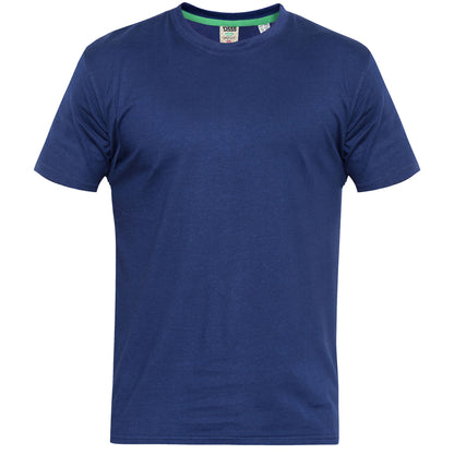 Black-Navy - Back - Duke Mens D555 Fenton Kingsize T-Shirt (Pack Of 2)