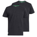 Black - Front - Duke Mens D555 Fenton Kingsize T-Shirt (Pack Of 2)