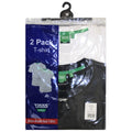 Black-White - Back - D555 Mens Fenton Round Neck T-shirts (Pack Of 2)
