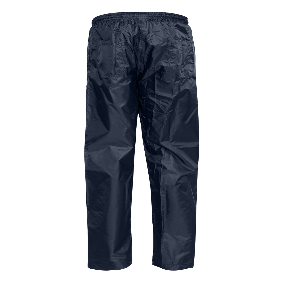 Navy - Back - Duke Mens D555 Elba Packaway Kingsize Over Trousers