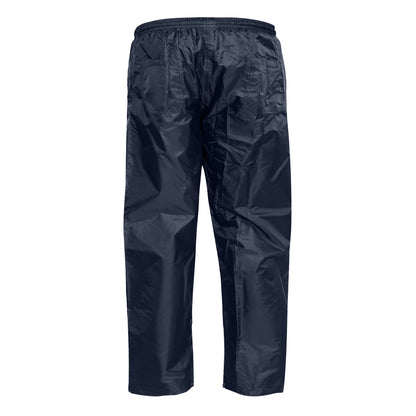 Navy - Back - Duke Mens D555 Elba Packaway Kingsize Over Trousers