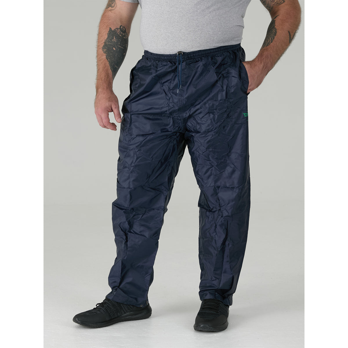 Navy - Lifestyle - Duke Mens D555 Elba Packaway Kingsize Over Trousers
