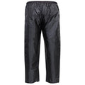 Black - Back - Duke Mens D555 Elba Packaway Kingsize Over Trousers