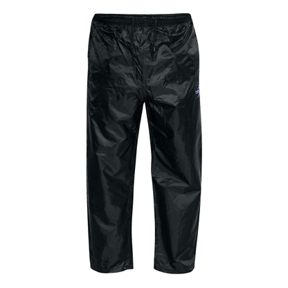 Black - Front - Duke Mens D555 Elba Packaway Kingsize Over Trousers