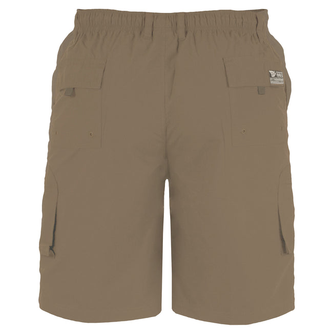 Sand - Back - Duke Mens D555 Nick Elasticated Waist Cargo Shorts
