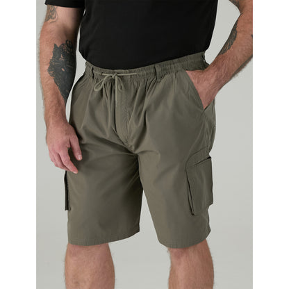 Khaki - Lifestyle - Duke Mens D555 Nick Elasticated Waist Cargo Shorts
