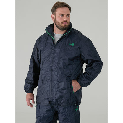Navy - Pack Shot - Duke Mens D555 Zac Packaway Kingsize Waterproof Jacket