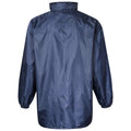 Navy - Front - D555 Mens Zac Kingsize Packaway Weather Proof Rain Jacket