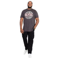 Black - Side - Duke Mens D555 Robert Peached Washed Cargo Trousers