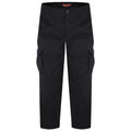 Black - Front - Duke Mens D555 Robert Peached Washed Cargo Trousers