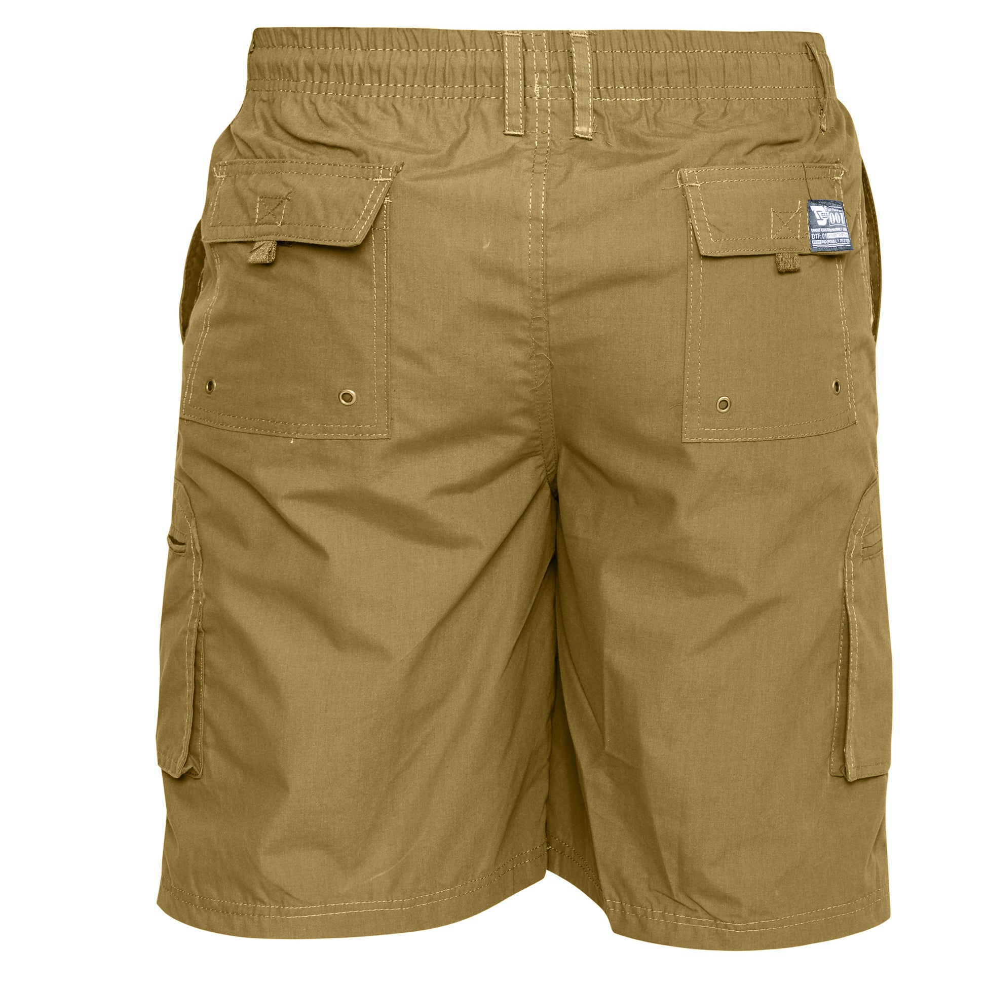 Sand - Back - Duke Mens D555 Nick Kingsize Cargo Shorts
