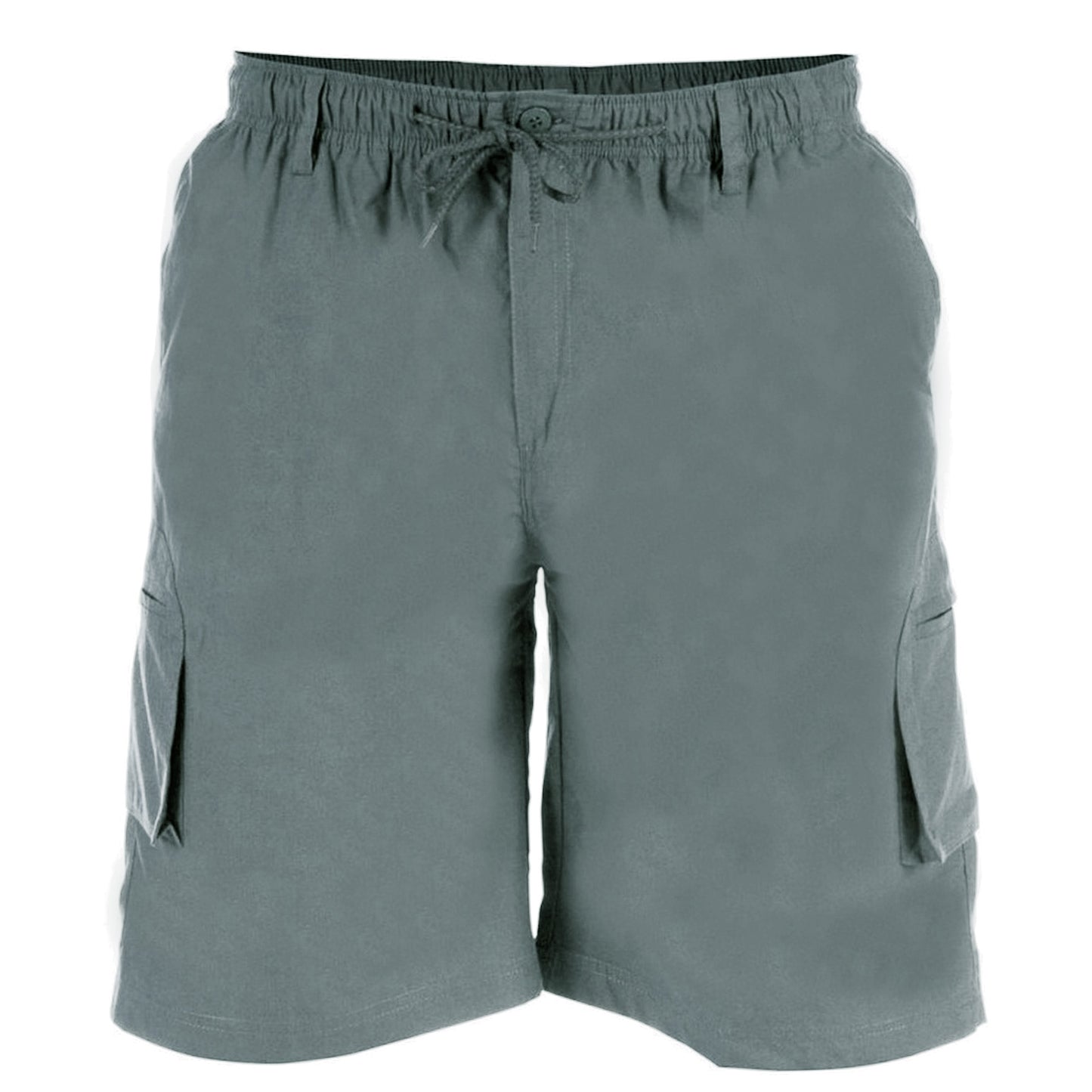 Grey - Front - Duke Mens D555 Nick Kingsize Cargo Shorts