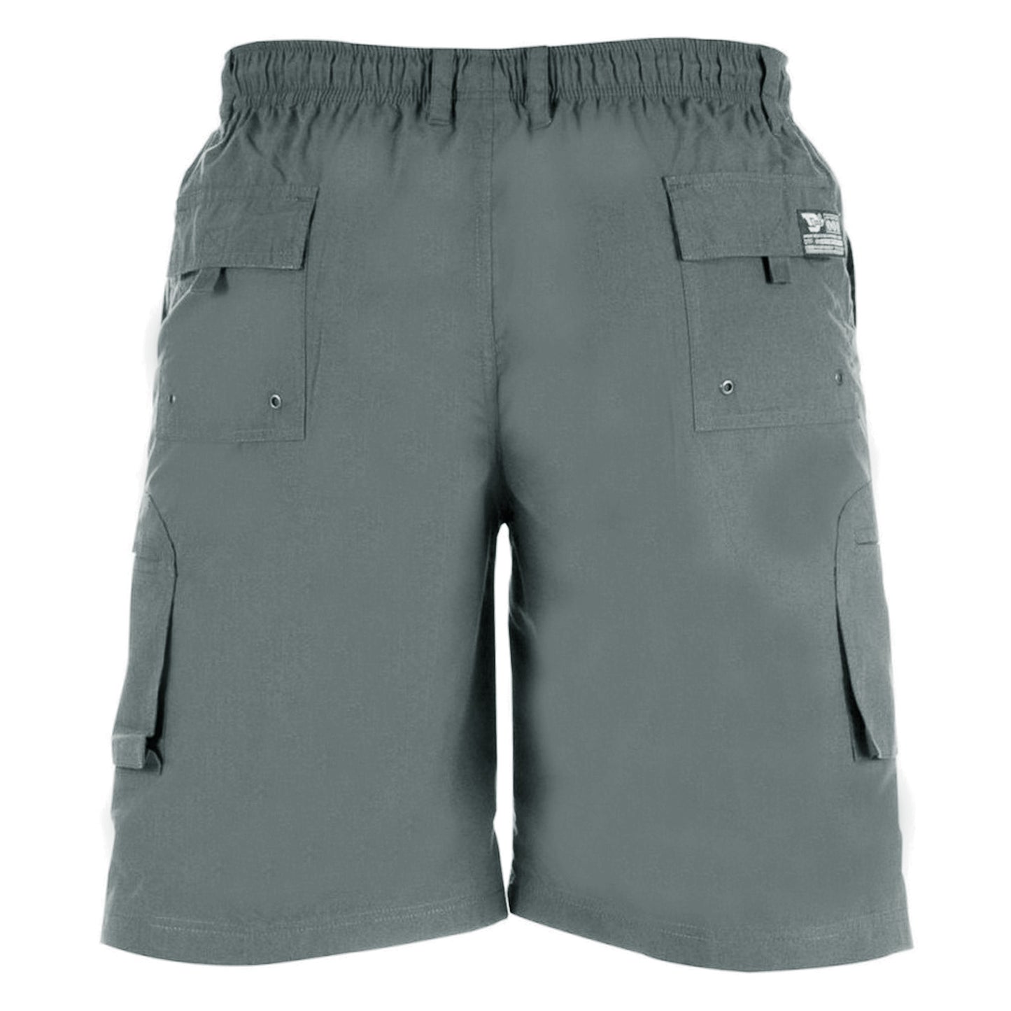 Grey - Back - Duke Mens D555 Nick Kingsize Cargo Shorts