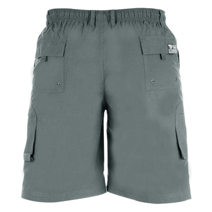 Grey - Back - Duke Mens D555 Nick Kingsize Cargo Shorts