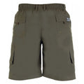 Khaki - Back - Duke Mens D555 Nick Kingsize Cargo Shorts