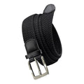 Black - Back - Duke D555 Simon Braided Stretch Belt