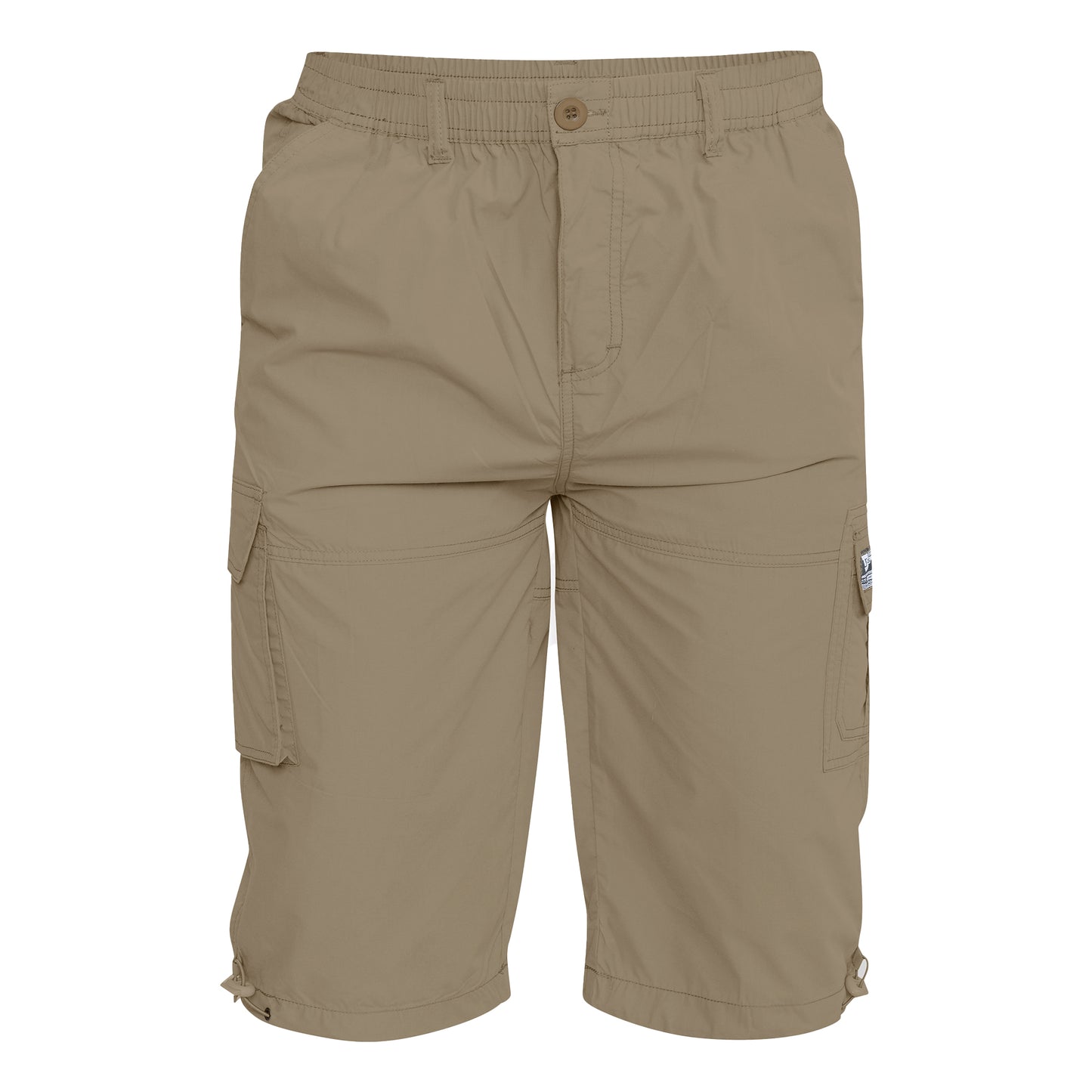 Sand - Front - Duke Mens D555 Mason Kingsize Cargo Shorts