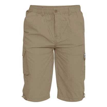 Sand - Front - Duke Mens D555 Mason Kingsize Cargo Shorts