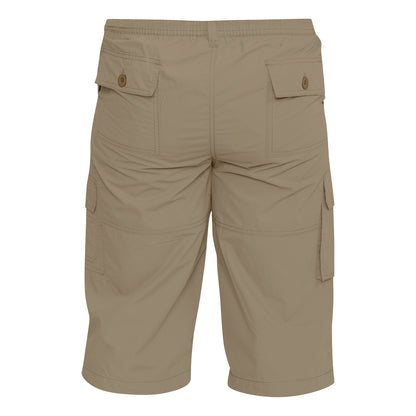 Sand - Back - Duke Mens D555 Mason Kingsize Cargo Shorts