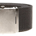 Black - Back - D555 Mens Edward Plain Webbing Belt