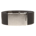 Black - Front - D555 Mens Edward Plain Webbing Belt