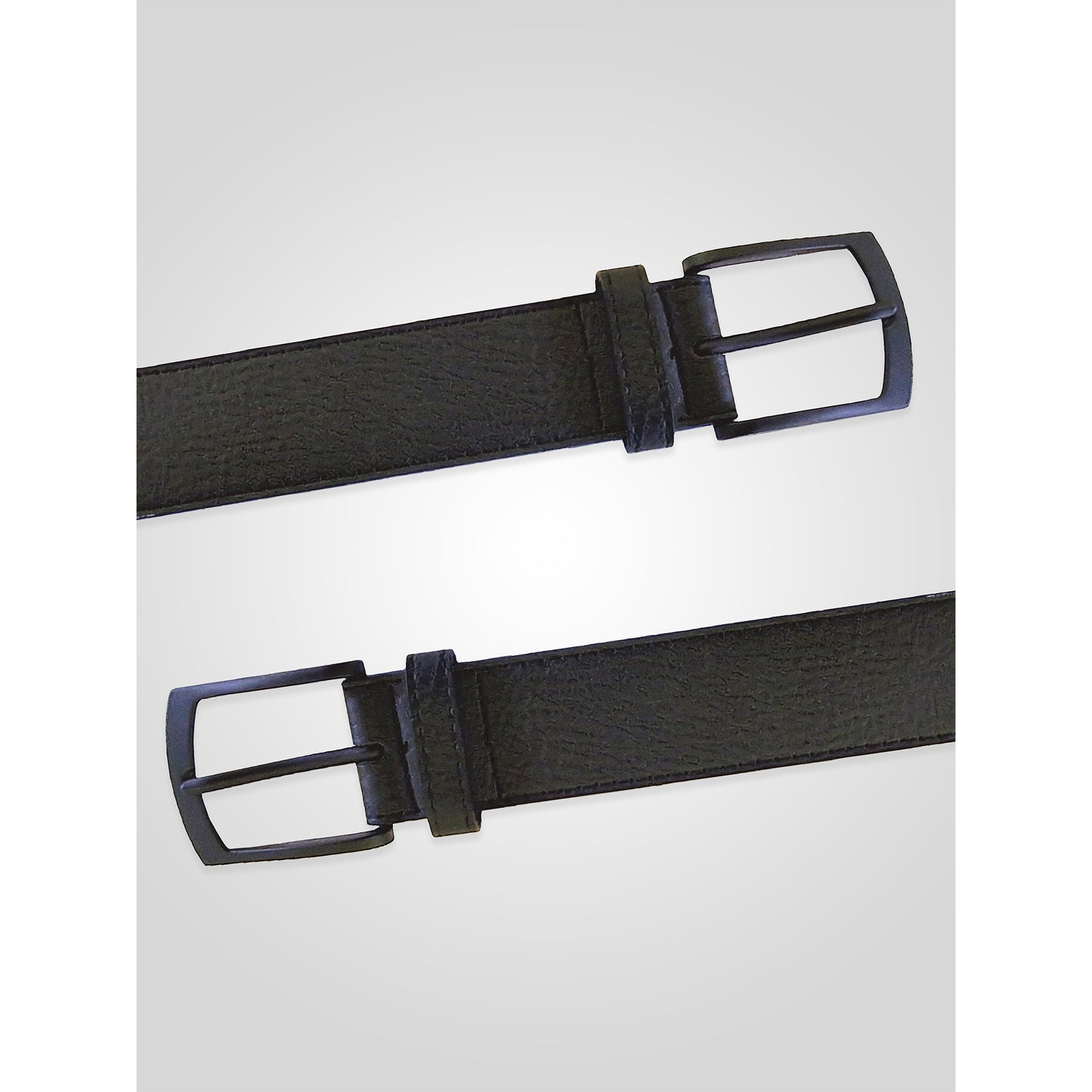 Black - Lifestyle - Duke Mens D555 Ozzy Matte Bonded Leather Belt