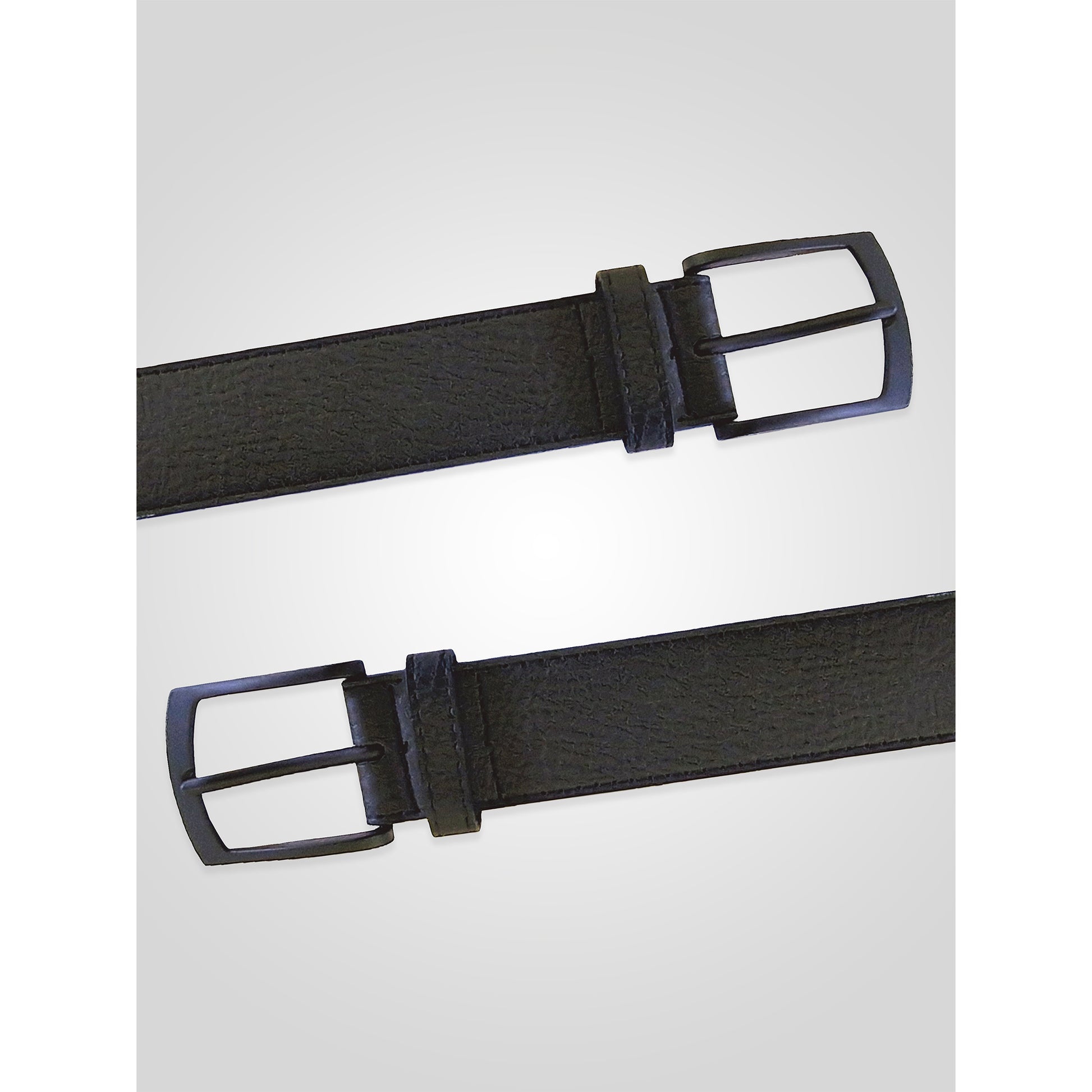 Black - Lifestyle - Duke Mens D555 Ozzy Matte Bonded Leather Belt