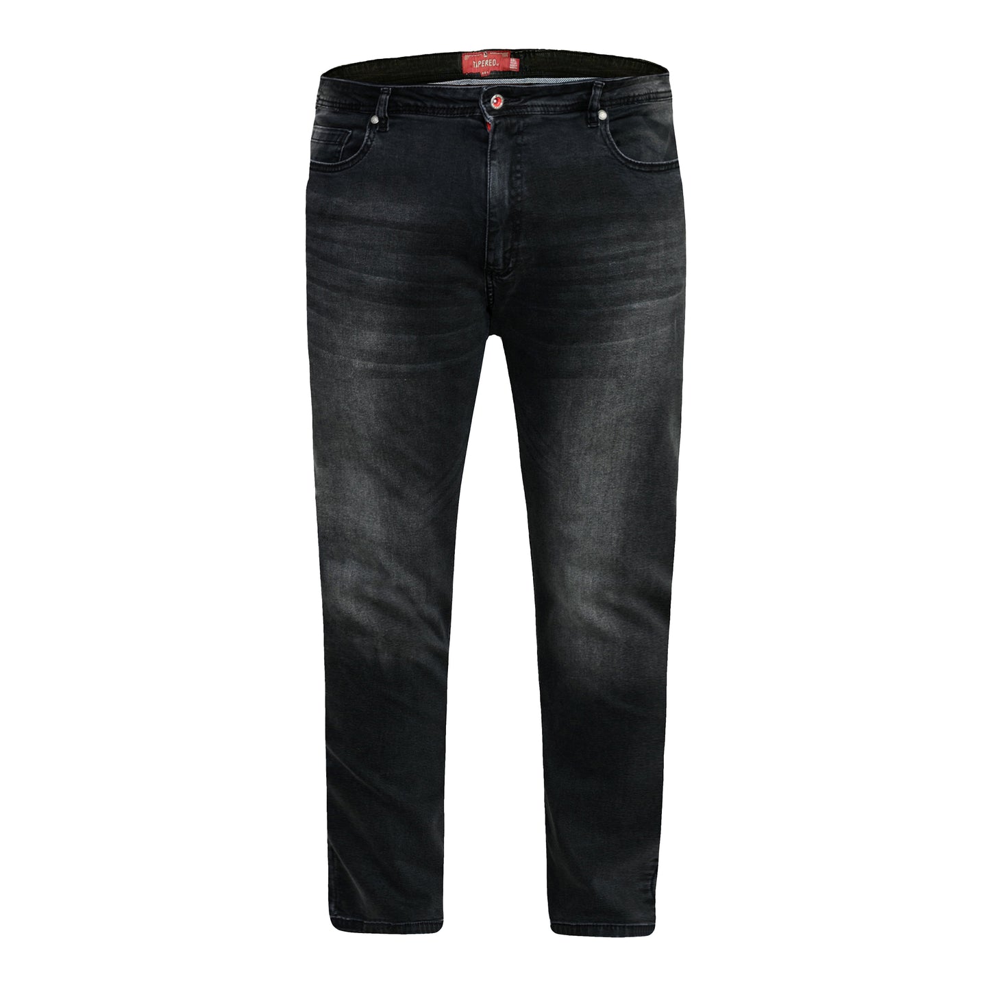 Grey - Front - Duke Mens D555 Benson Stretch Kingsize Jeans