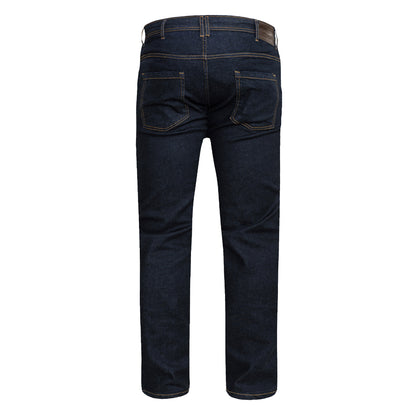 Indigo Denim - Back - Duke Mens D555 Cedric Stretch Kingsize Jeans