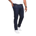 Indigo Denim - Side - D555 Mens Cedric Stretch Tapered Jeans