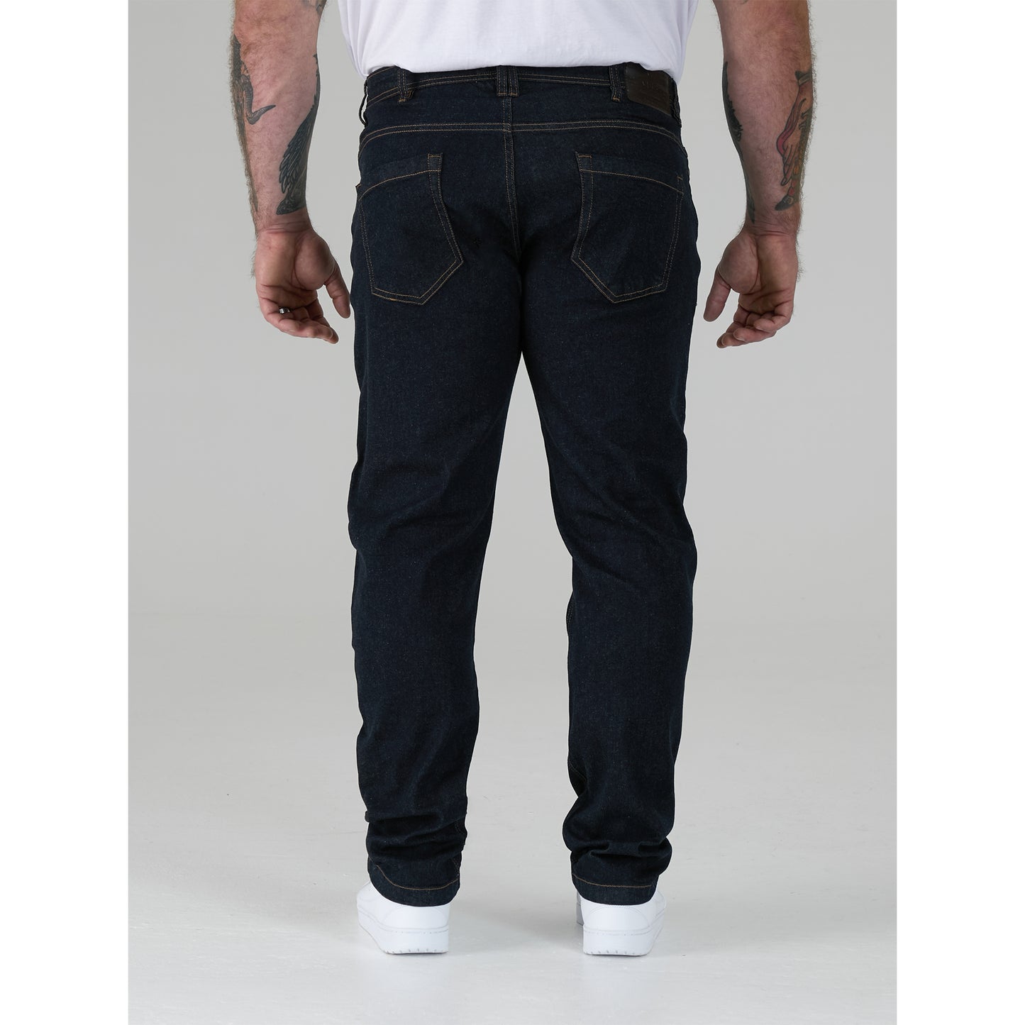Indigo Denim - Side - Duke Mens D555 Cedric Stretch Kingsize Jeans