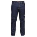 Indigo Denim - Front - D555 Mens Cedric Stretch Tapered Jeans