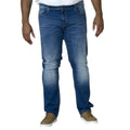 Dark Blue Stonewash - Side - Duke Mens D555 Ambrose Stretch Kingsize Jeans