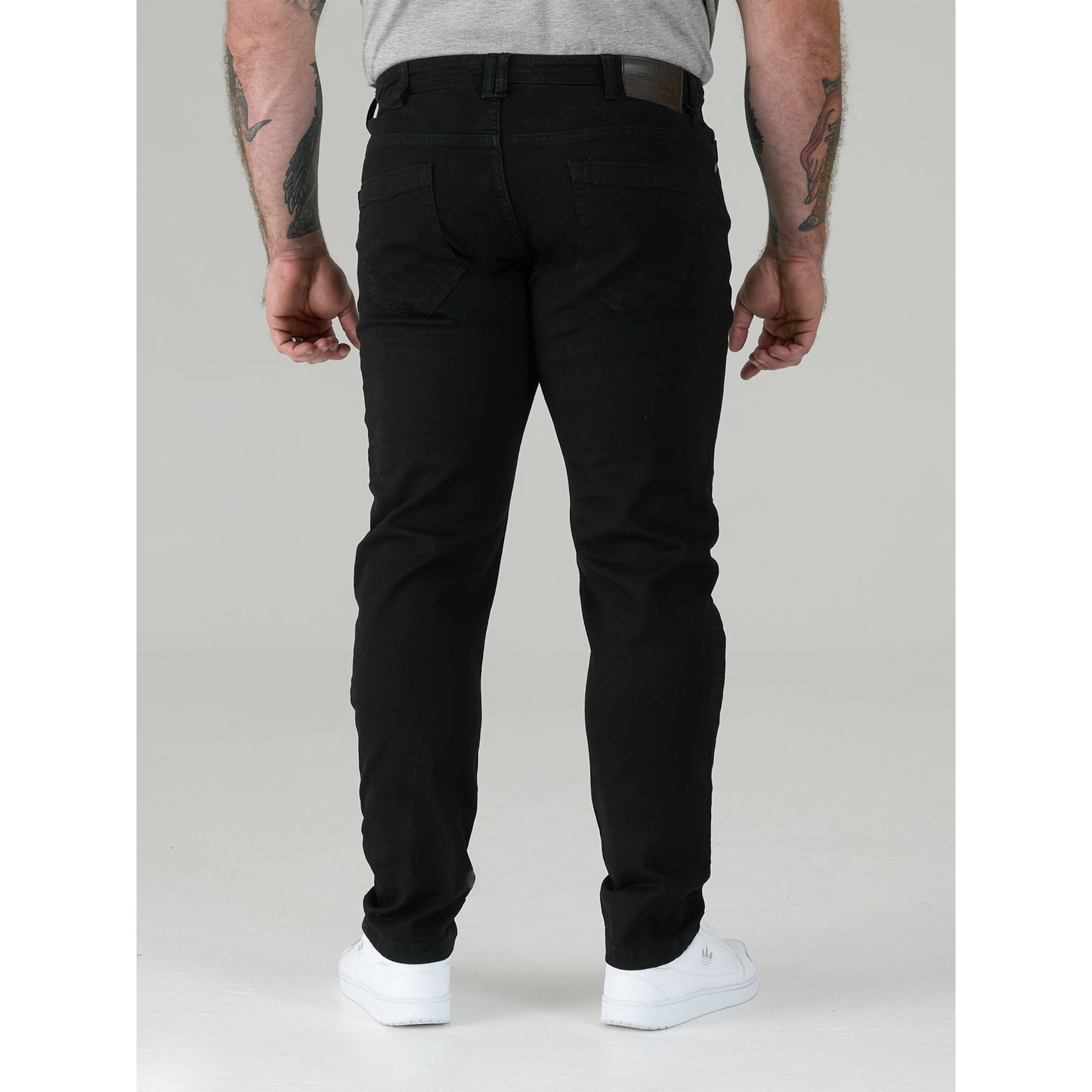 Black - Lifestyle - Duke Mens D555 Claude Stretch Stretch Kingsize Jeans