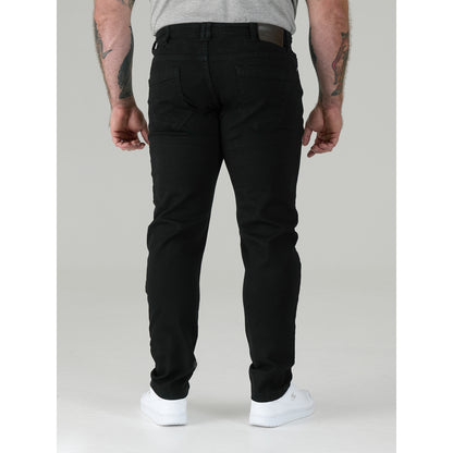 Black - Lifestyle - Duke Mens D555 Claude Stretch Stretch Kingsize Jeans
