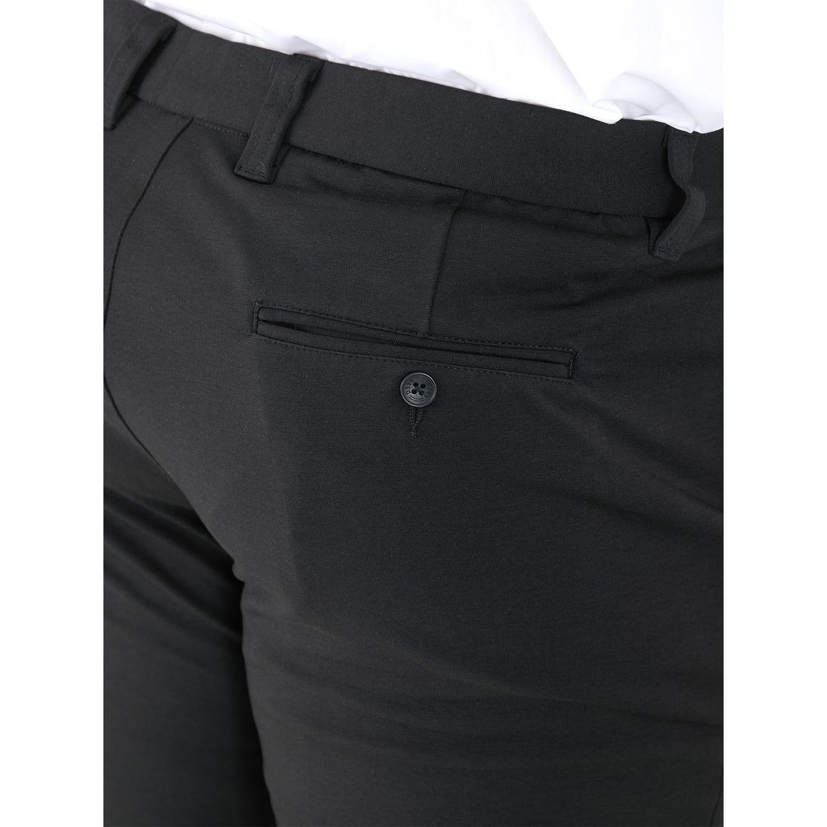 Black - Close up - Duke Mens D555 Yarmouth Trousers
