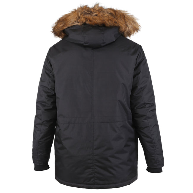 Black - Back - Duke Mens D555 Lovett Kingsize Parka