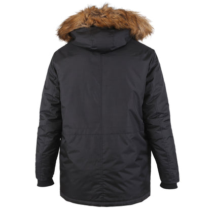 Black - Back - Duke Mens D555 Lovett Kingsize Parka