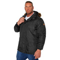 Black - Side - Duke Mens D555 Lovett Kingsize Parka