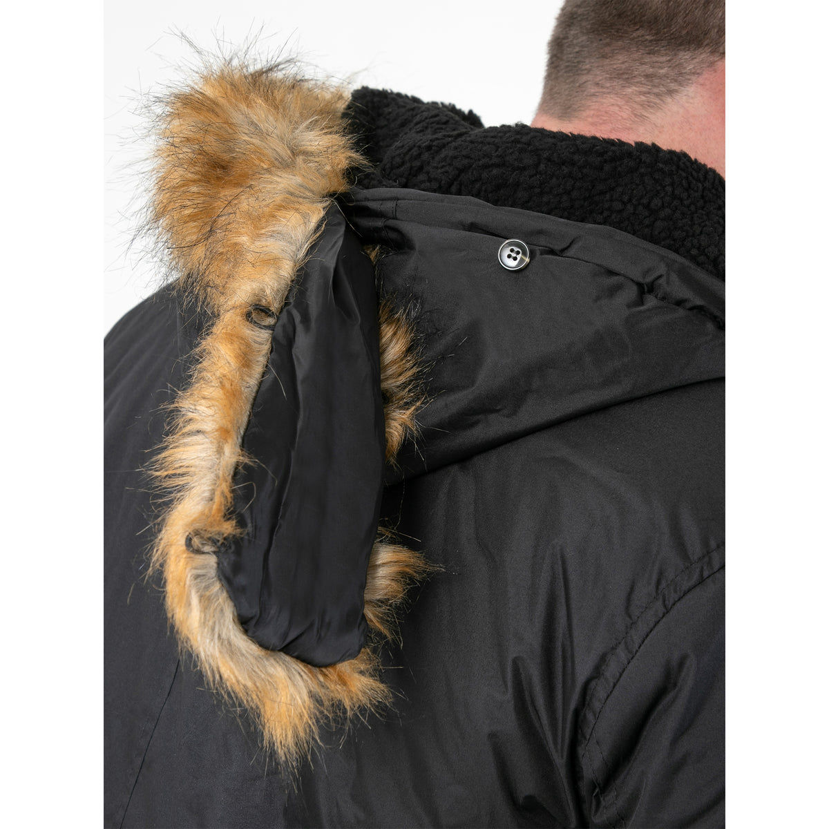 Black - Pack Shot - Duke Mens D555 Lovett Kingsize Parka