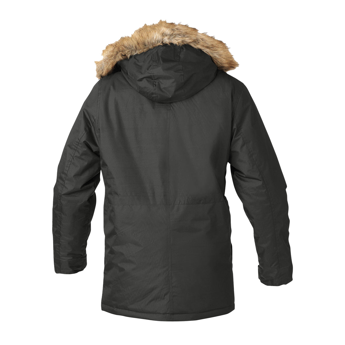 Khaki - Back - Duke Mens D555 Lovett Kingsize Parka