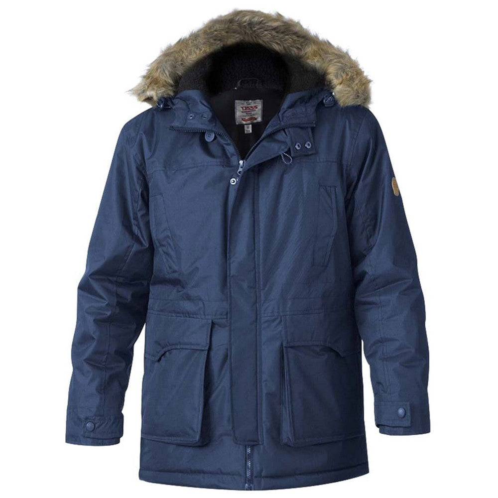Navy - Front - Duke Mens D555 Lovett Kingsize Parka