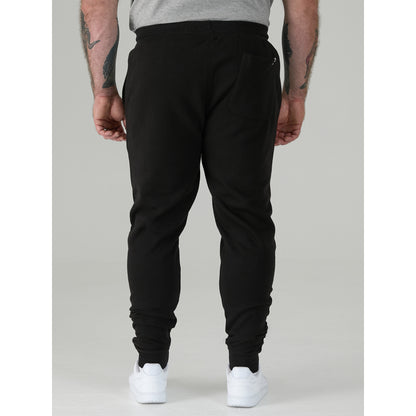 Black - Lifestyle - Duke Mens D555 Brandon Cuffed Kingsize Jogging Bottoms